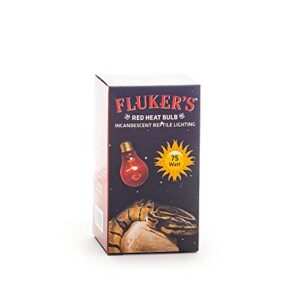 Fluker's Red Heat Bulbs for Reptiles 1 Count (Pack of 1) Black