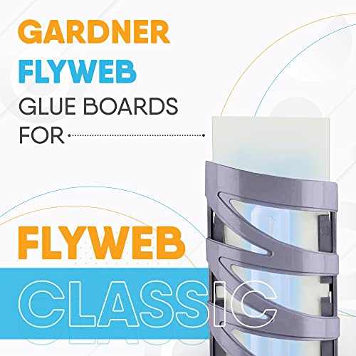 Flyweb Fly Light Glue Boards 1 Pack of 10 Replacement Glue boards for Gardner Flyweb Classic Fly Light and Flyweb Plus - Trap Fruit Flies, Mosquitoes, bugs and other Flying Insects