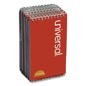 universal 3x5-inch narrow ruled wirebound memo book, 12 per box (unv20435-cl)