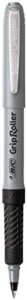 bic roller glide grip pen, fine point (0.7mm), black, 12-count