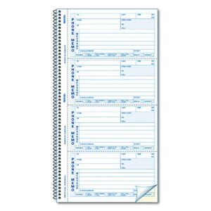 rediform telephone message book, two-part carbonless, 5 x 2.75, 4 forms/sheet, 400 forms total