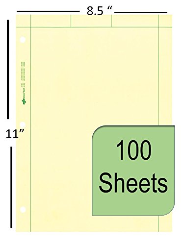 National Computation Pad, 5 x 5 Quad Ruling and Unruled, 8.5" x 11", 100 Sheets (42382)