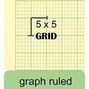 National Computation Pad, 5 x 5 Quad Ruling and Unruled, 8.5" x 11", 100 Sheets (42382)