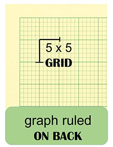 National Computation Pad, 5 x 5 Quad Ruling and Unruled, 8.5" x 11", 100 Sheets (42382)