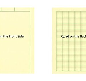 National Computation Pad, 5 x 5 Quad Ruling and Unruled, 8.5" x 11", 100 Sheets (42382)