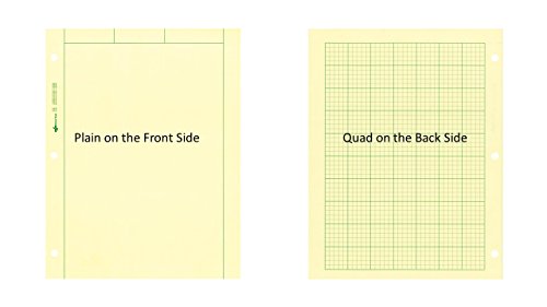 National Computation Pad, 5 x 5 Quad Ruling and Unruled, 8.5" x 11", 100 Sheets (42382)