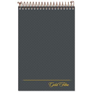 ampad gold fibre steno book, 6" x 9", gregg rule, gray cover, 100 sheets (20-808r)