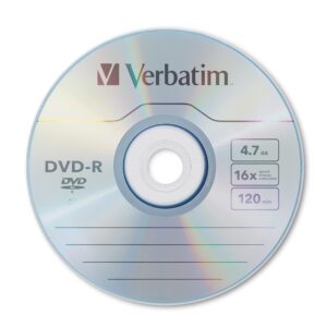 Verbatim DVD-R Blank Discs AZO Dye 4.7GB 16X Recordable Disc - 25 Pack Spindle