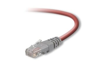 belkin 6-foot cat5e crossover networking cable (red)