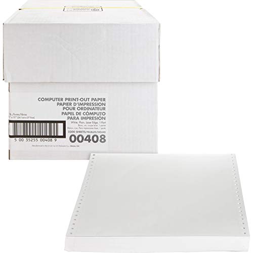 Sparco Computer Paper, Plain, 20 lbs., 9-1/2 x 11 Inches, 2300 Count, White