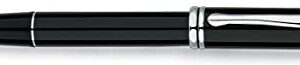 Cross Townsend Refillable Rollerball Pen, Rhodium-Plated Appointments, Includes Luxury Gift Box - Black Lacquer