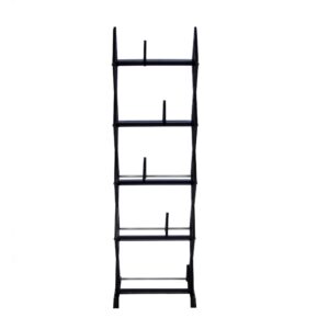 atlantic mitsu 5-tier portable media storage rack – protects & organizes prized music, movie & video games collections, pn 64835195 in smoke