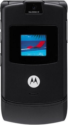 Motorola RAZR V3 Unlocked Phone with Camera, and Video Player-International Version with No Warranty (Black)