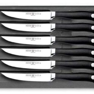 Wusthof Grand Prix II 6 Piece Steak Set, One size, Black