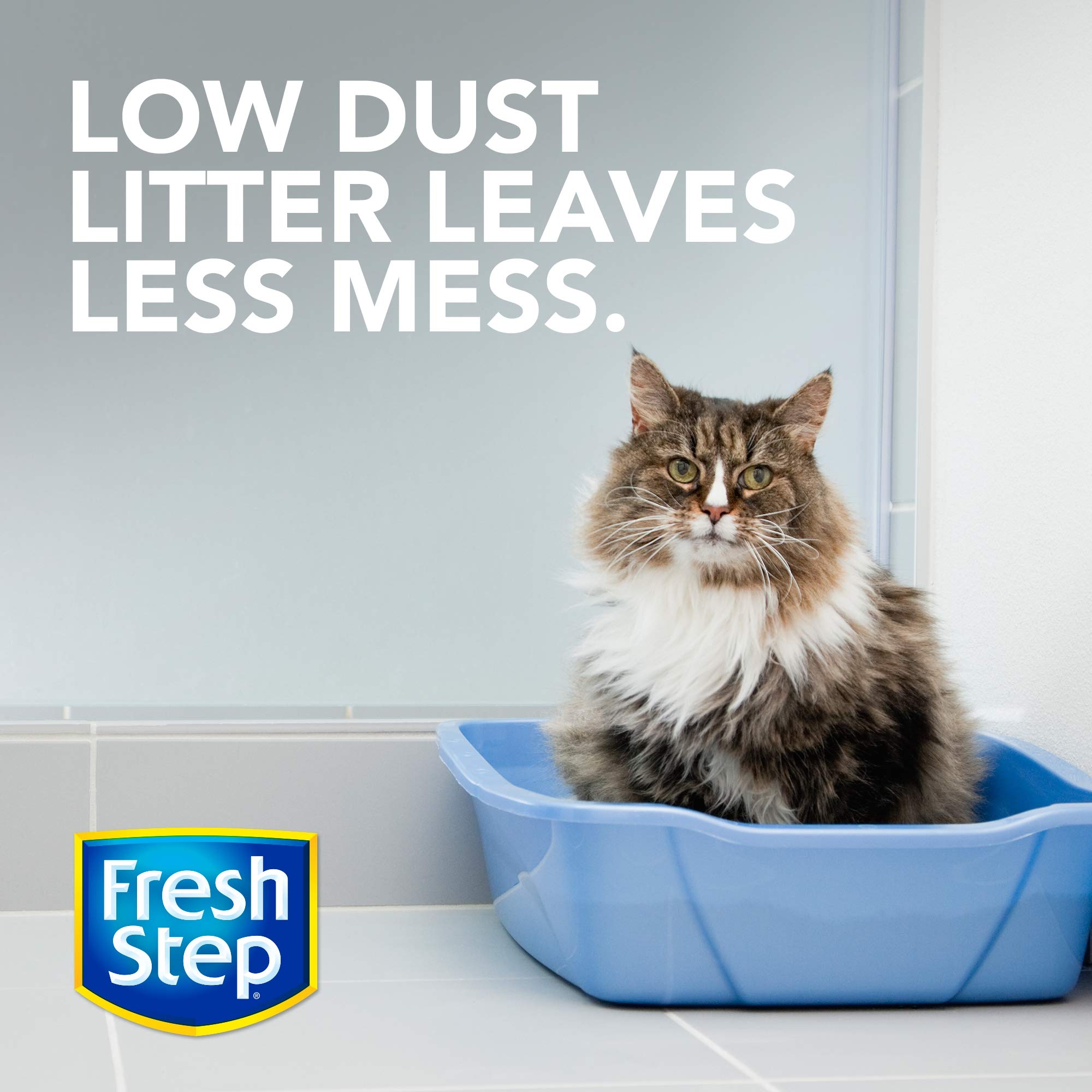 Fresh Step Odor Shield Scented Litter with the Power of Febreze, Clumping Cat Litter, 14 Pounds