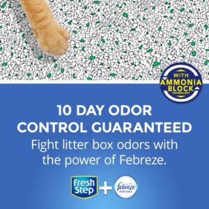 Fresh Step Odor Shield Scented Litter with the Power of Febreze, Clumping Cat Litter, 14 Pounds