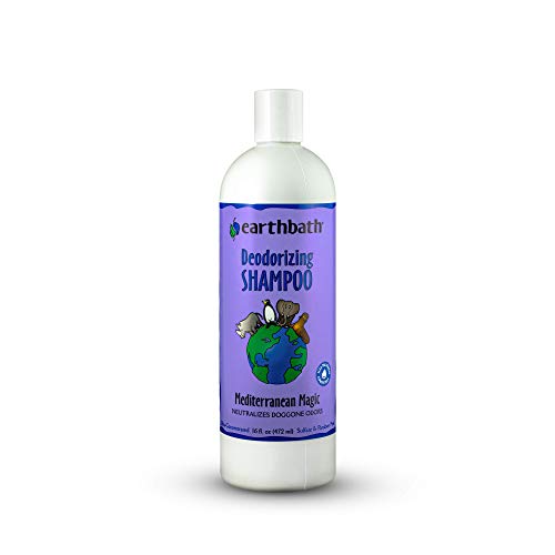 Earthbath Deodorizing Dog Shampoo – Best Shampoo for Smelly Dogs, Neutralizes Odors, Made in USA - Mediterranean Magic with Rosemary, 16 oz