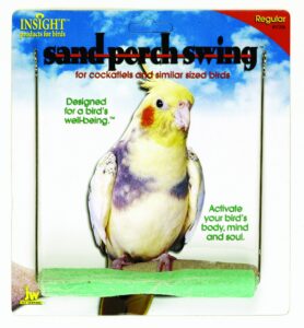 jw pet company insight sand perch swing bird toy, regular