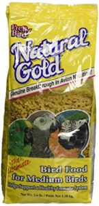 pretty bird natural gold medium bird food, 2.6 lb.