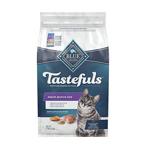 Blue Buffalo Tastefuls Active Natural Adult Dry Cat Food, Chicken 7lb bag