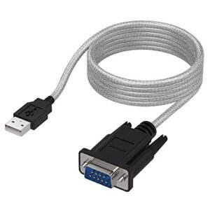 sabrent 6-ft usb to rs-232 db9 serial 9 pin adapter (prolific pl2303) (sbt-usc6k)