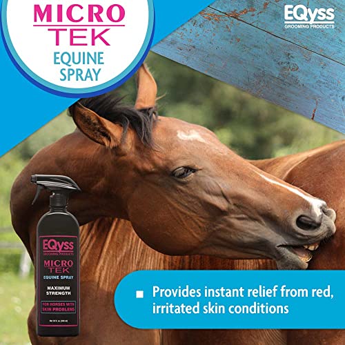 EQyss - EQyss Micro-Tek Equine Horse Spray- Soothes Sensitive Skin. Helps Scratching, Itching, and Rubbing. 32 oz