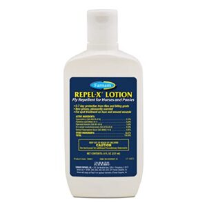 farnam repel-x lotion fly repellent for horses and ponies lotion 8 ounce