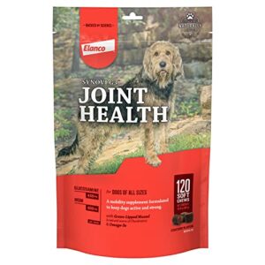 synovi g3 soft chews glucosamine joint supplement for dogs, 120 count