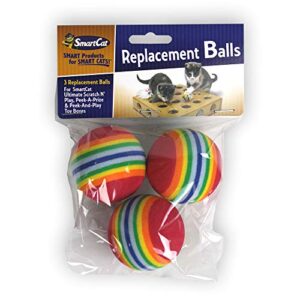 pioneer pet toy box balls for cat colors may vary, 3 count