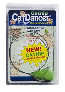 cat dancer products catnip interactive cat toy for exercise, 2 toys in 1, double ended for twice the fun