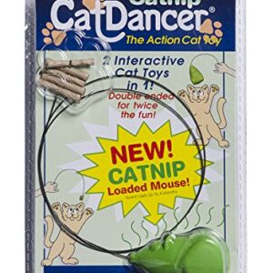 Cat Dancer Products Catnip Interactive Cat Toy for Exercise, 2 Toys in 1, Double Ended for Twice The Fun