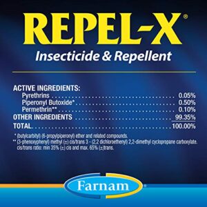 Farnam Repel-X Ready-To-Use Fly Spray, Insecticide And Repellent For Horses And Dogs, 32 Fluid Ounces, 1 Quart Bottle With Trigger Sprayer