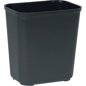 rubbermaid commercial products fire resistant wastebasket 28 qt/7 gal, for hospitals/schools/hotels/offices, black (fg254300bla)