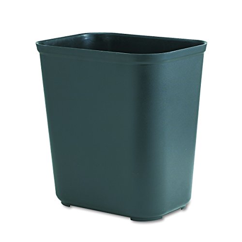 Rubbermaid Commercial Products Fire Resistant Wastebasket 28 QT/7 GAL, for Hospitals/Schools/Hotels/Offices, Black (FG254300BLA)