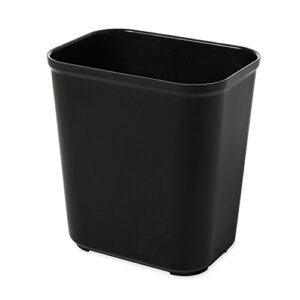 Rubbermaid Commercial Products Fire Resistant Wastebasket 28 QT/7 GAL, for Hospitals/Schools/Hotels/Offices, Black (FG254300BLA)