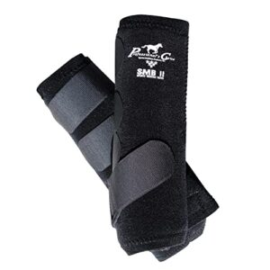 professional's choice equine smbii leg boots | sold in pairs | black | medium