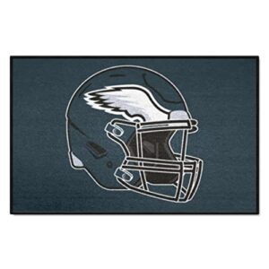 fanmats 5822 philadelphia eagles starter mat accent rug - 19in. x 30in. | sports fan home decor rug and tailgating mat - eagles helmet logo