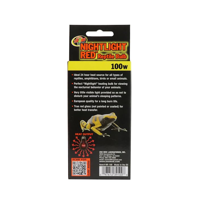 Zoo Med Nightlight Red Reptile Bulb, 100 Watts