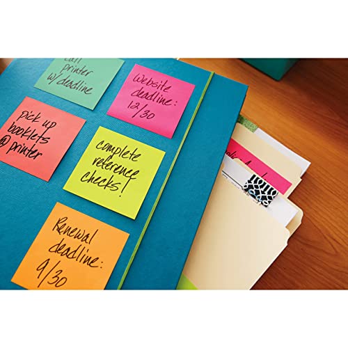 Post-it Pop-up Notes, 3x3 in, 12 Pads, America's #1 Favorite Sticky Notes, Poptimistic, Bright Colors (Pink, Orange, Blue), Clean Removal, Recyclable (R330-18CTCP)