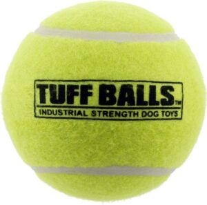 petsport usa 4" giant tuff balls for large dogs [pet safe non-toxic industrial strengthtennis balls for exercise, play time & dog training]