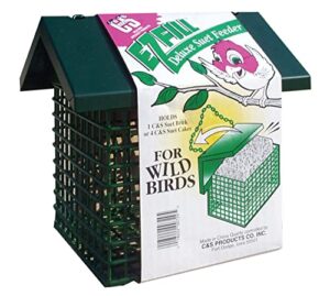 c&s ez fill deluxe suet feeder with roof