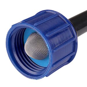 Raindrip R325C 3/4-Inch Hose Thread Swivel to 1/4-Inch Tubing Adaptor, Black, Blue