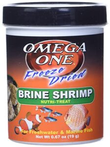 omega one freeze dried brine shrimp, 0.67 oz