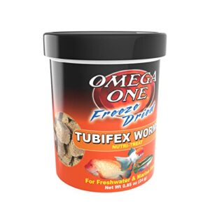 Omega One Freeze Dried Tubifex Worms, 0.85 oz