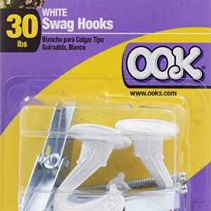 OOK Alloy Steel 534516 50340 Swag Hooks, White