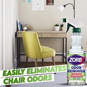 ZORBX Unscented Odor Remover Spray - Perfect Solution for Strong Odor | Advanced Trusted Formula & Fast-Acting Odor Eliminator for Dog, Cat, Puppy (32oz.)