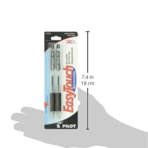 PILOT EasyTouch Refillable & Retractable Ballpoint Pens, Medium Point, Black Ink, 2-Pack (32260)