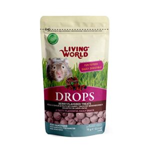 living world drops hamster treat, 2.6-ounce, field berry