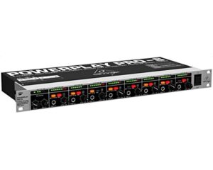 behringer powerplay ha8000 8 channel high-power headphones mixing and distribution amplifier