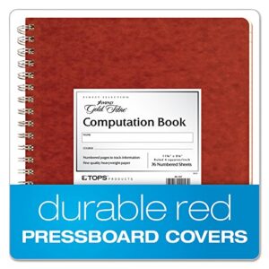 Ampad Computation Book, 4x4 Quad Ruled, 76 Sheets, 11-3/4" x 9-1/4"